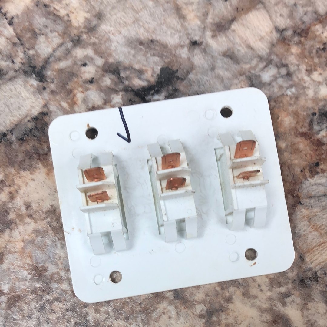 Used 12v RV Triple Light Switch - Young Farts RV Parts