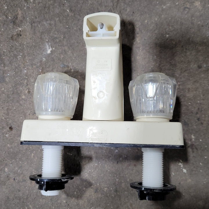 Used 4" Shower Diverter Faucet Bone - Young Farts RV Parts