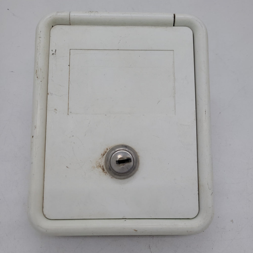Used 6 1/4" W RV Access Hatch with toggle switch - Young Farts RV Parts