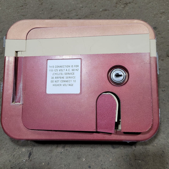 Used 8 5/8" W Motorhome Electrical Access Hatch- RETRO/ VINTAGE - Young Farts RV Parts