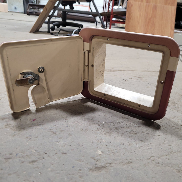 Used 8 5/8" W Motorhome Electrical Access Hatch- RETRO/ VINTAGE - Young Farts RV Parts