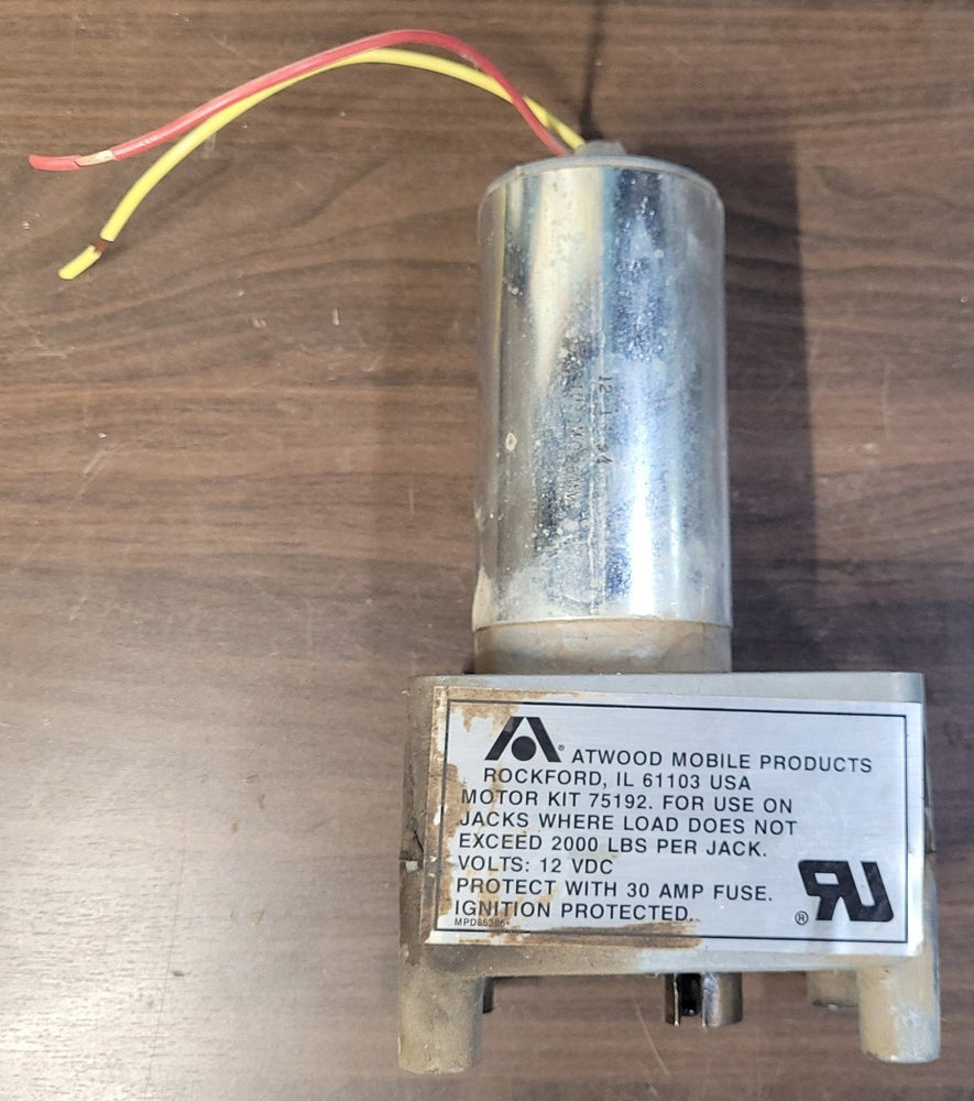 Used Atwood 75192 Electric Motor For R.V. Trailer Landing Gear 12VDC