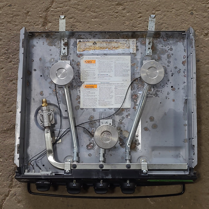 Used Atwood / Wedgewood Cooktop 3burner CV35BPX2 Young Farts RV Parts