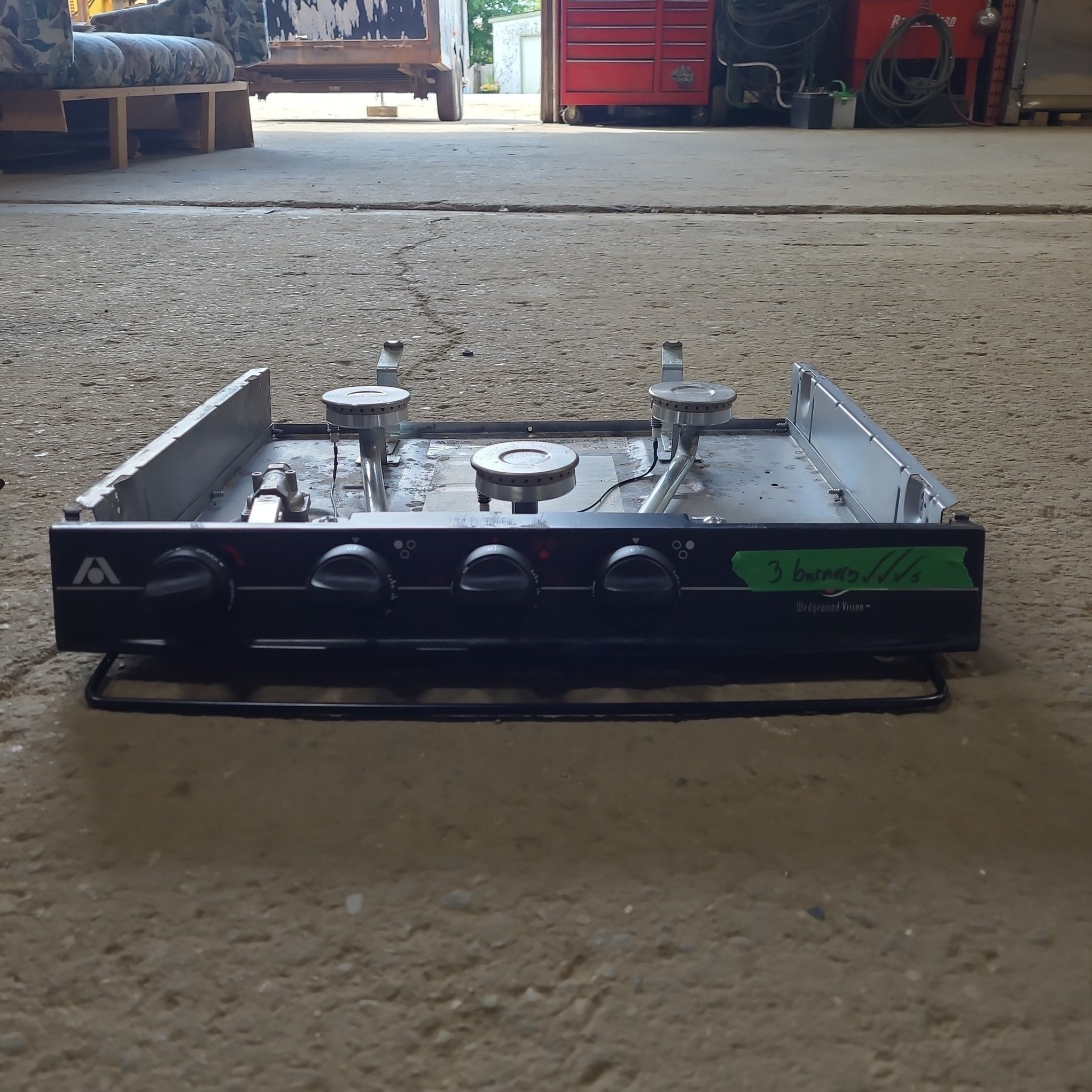 Used Atwood / Wedgewood Cooktop 3burner CV35BPX2 Young Farts RV Parts