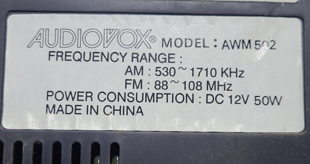 Used Audiovox RV Radio AWM502 - Young Farts RV Parts