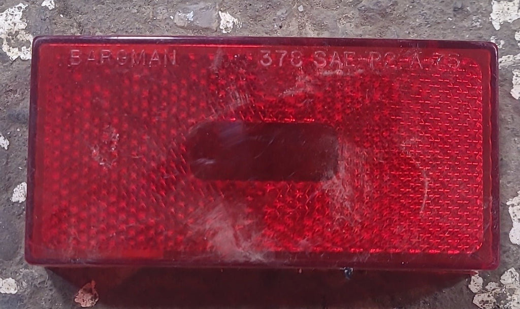 Used BARGMAN 378 : SAE-P2-A-75 Replacement Lens for Marker Light - Red - Young Farts RV Parts