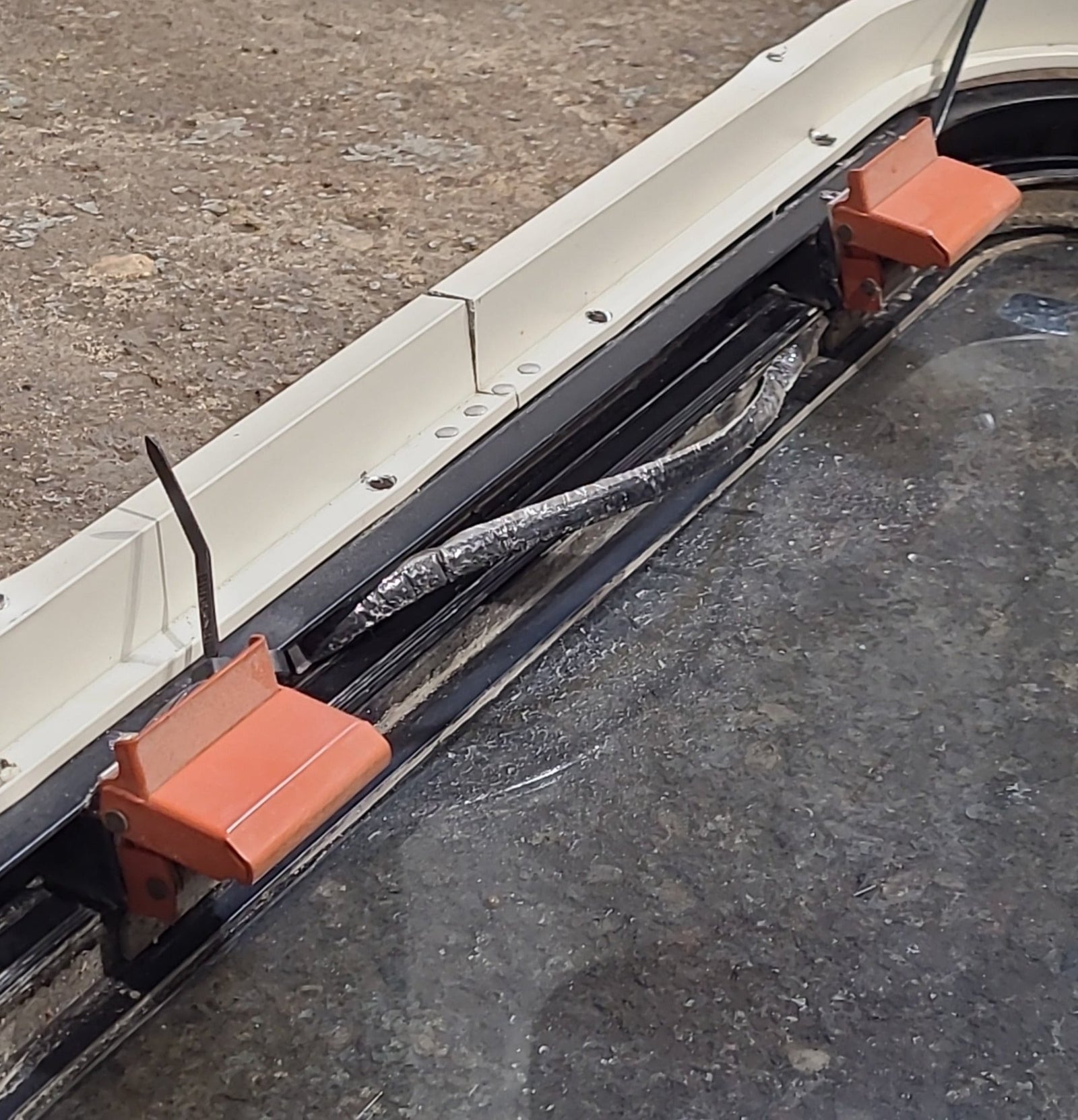 Used Black Radius Emergency Opening Window : 23 1/2