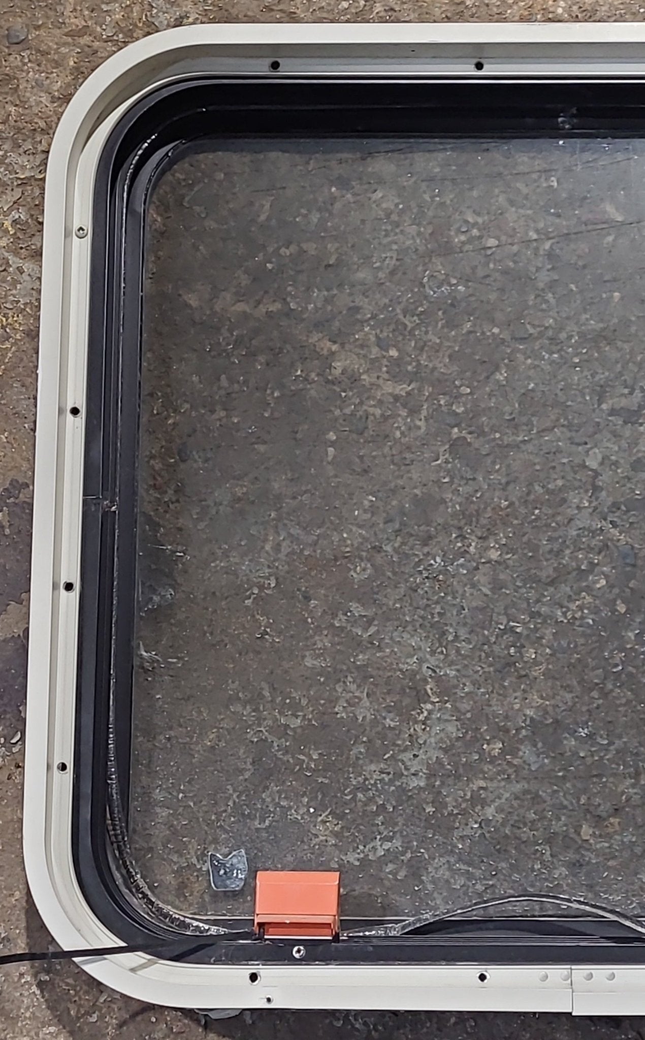 Used Black Radius Emergency Opening Window : 23 1/2