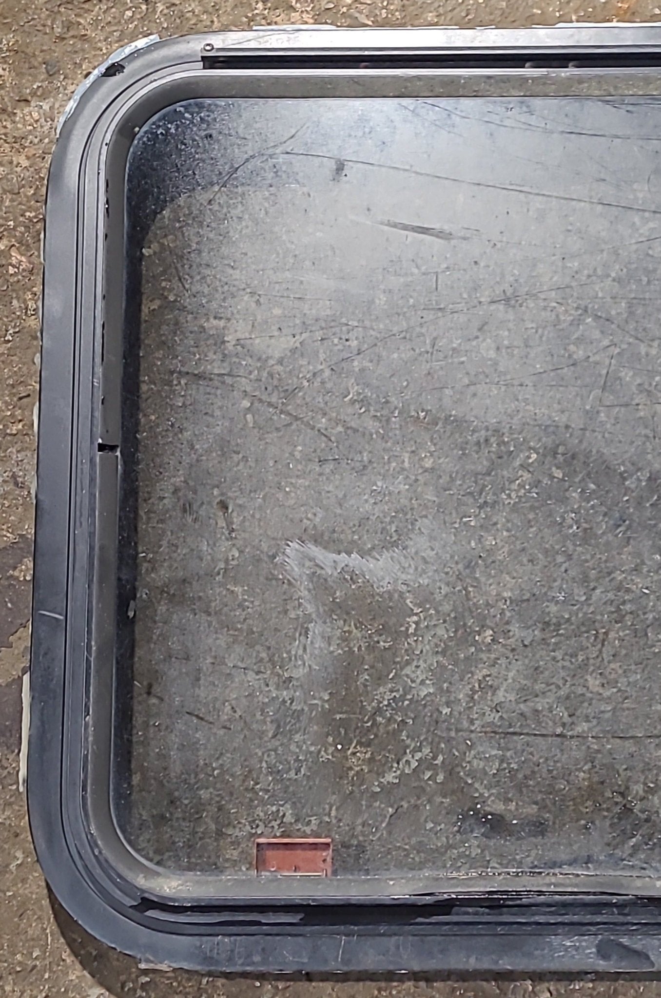 Used Black Radius Emergency Opening Window : 23 1/2