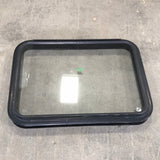 USED Black Radius Emergency Opening Window : 29 3/4