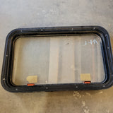 Used Black Radius Emergency Opening Window : 29 3/4 X 17 3/4 X 2