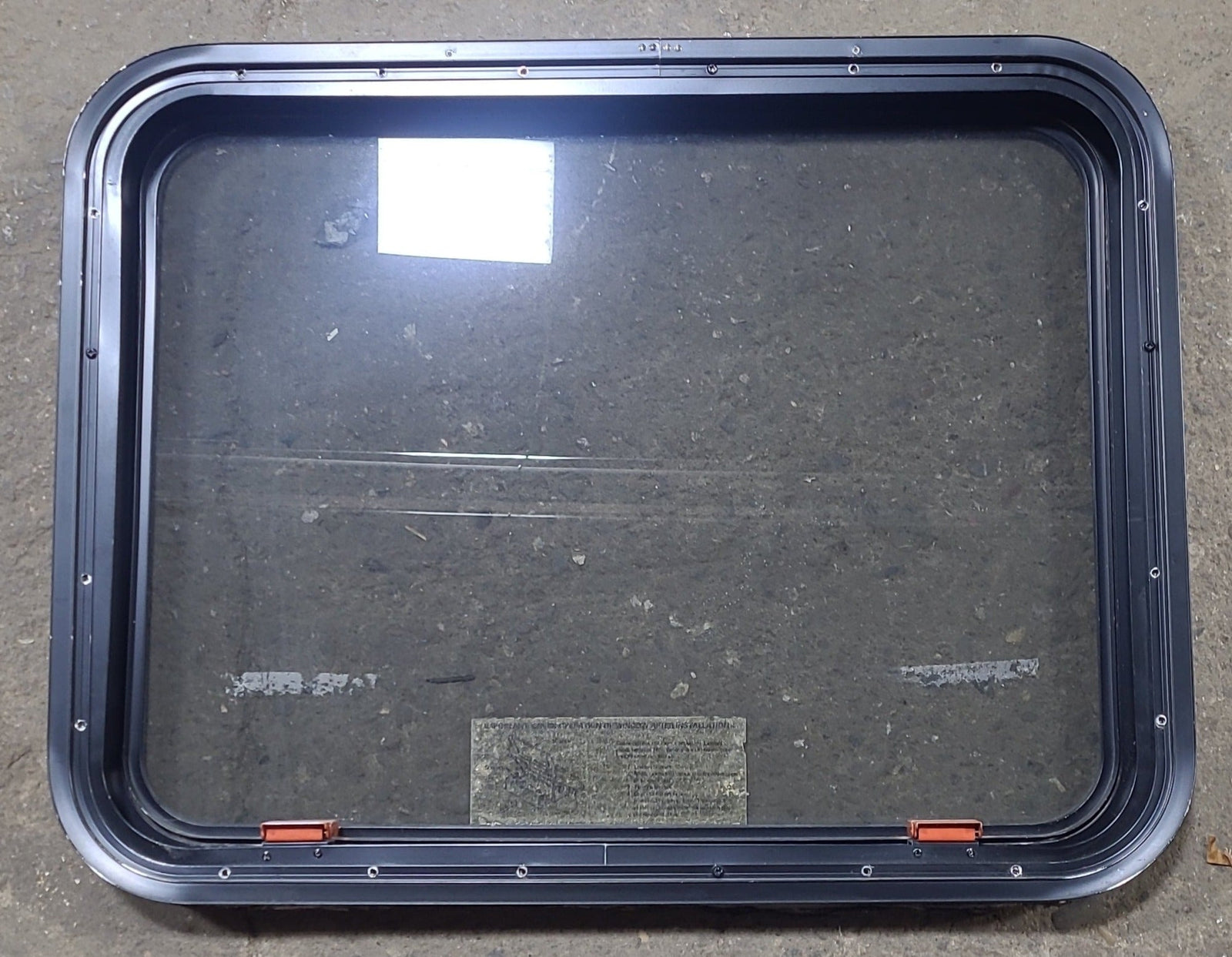 Used Black Radius Emergency Opening Window : 29 3/8