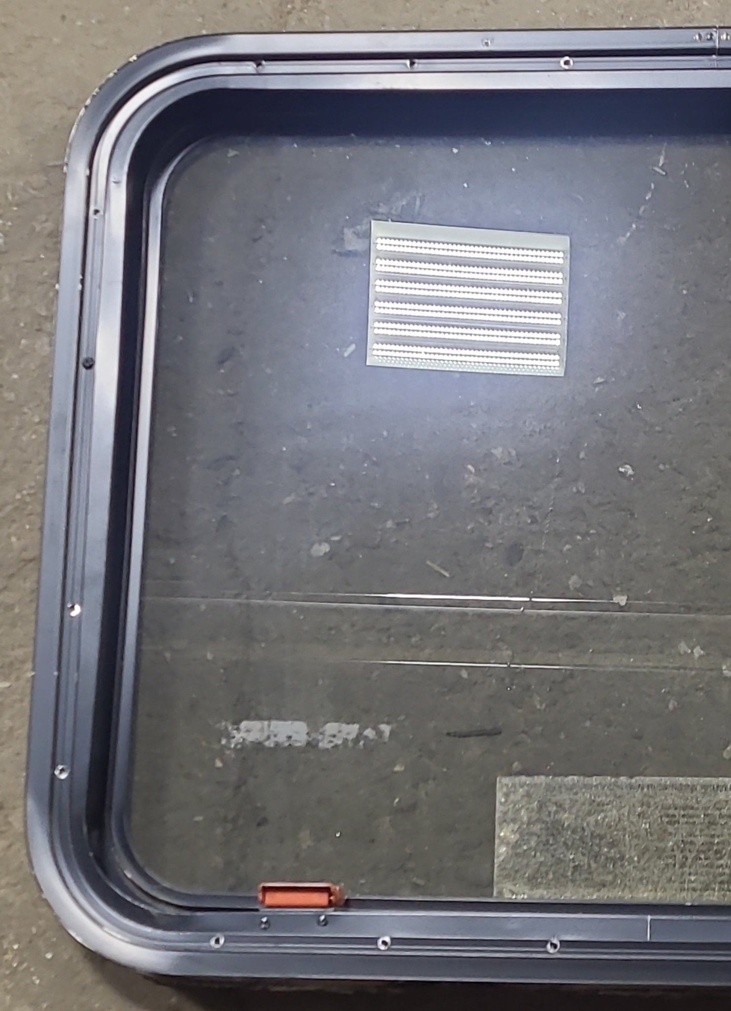 Used Black Radius Emergency Opening Window : 29 3/8