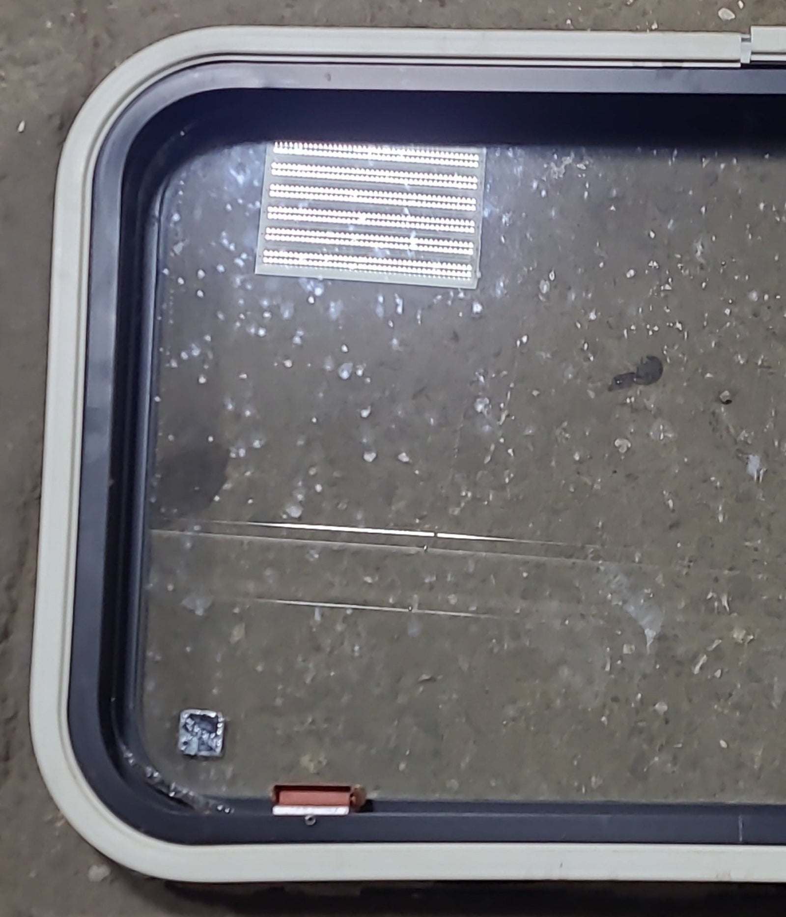 Used Black Radius Emergency Opening Window : 30 3/4