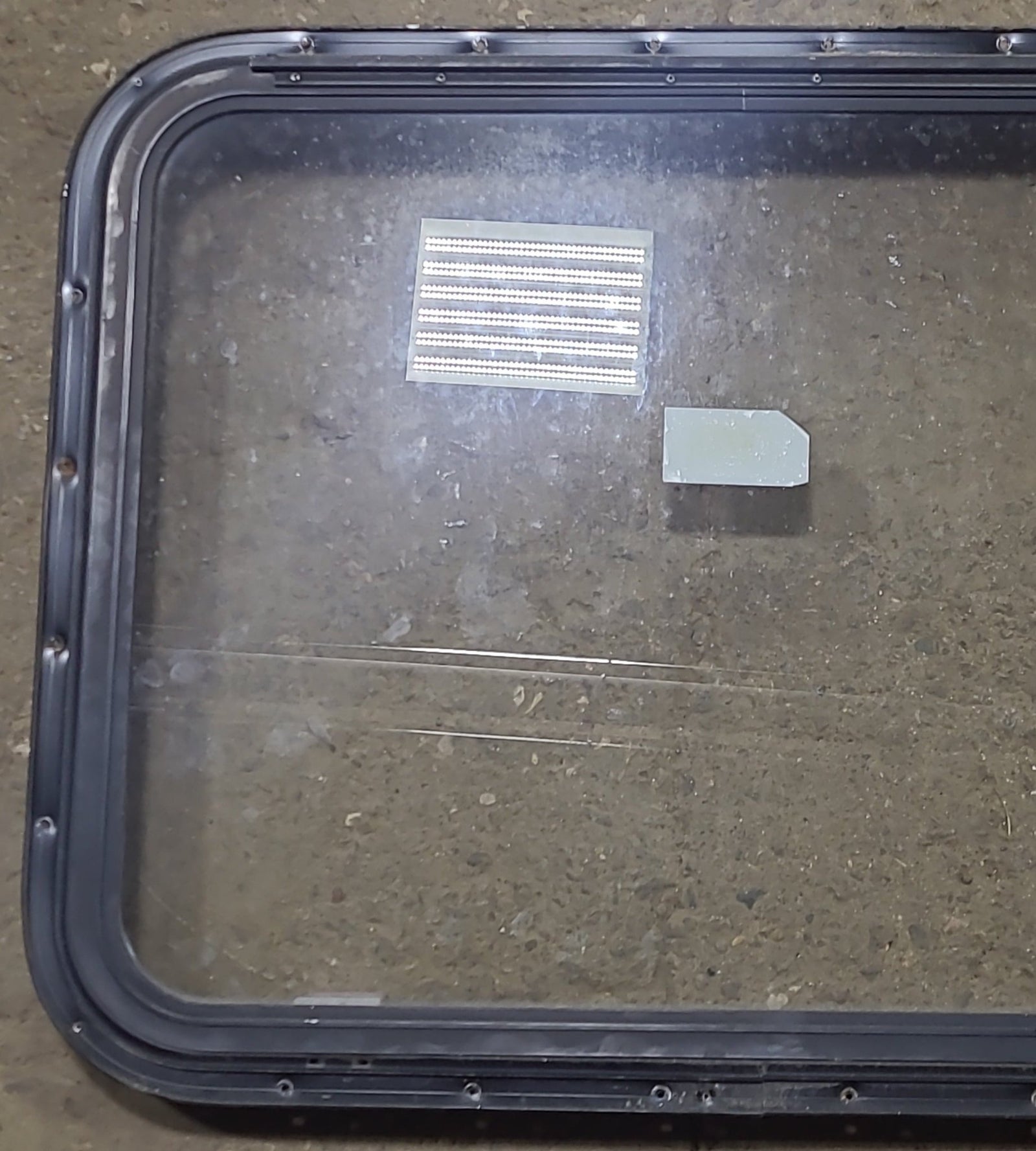 Used Black Radius Emergency Opening Window : 30 3/4