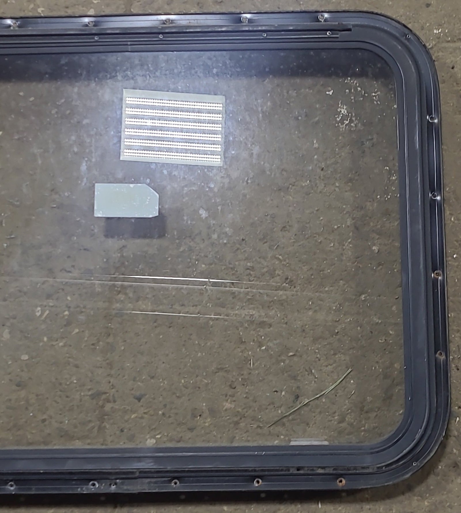 Used Black Radius Emergency Opening Window : 30 3/4