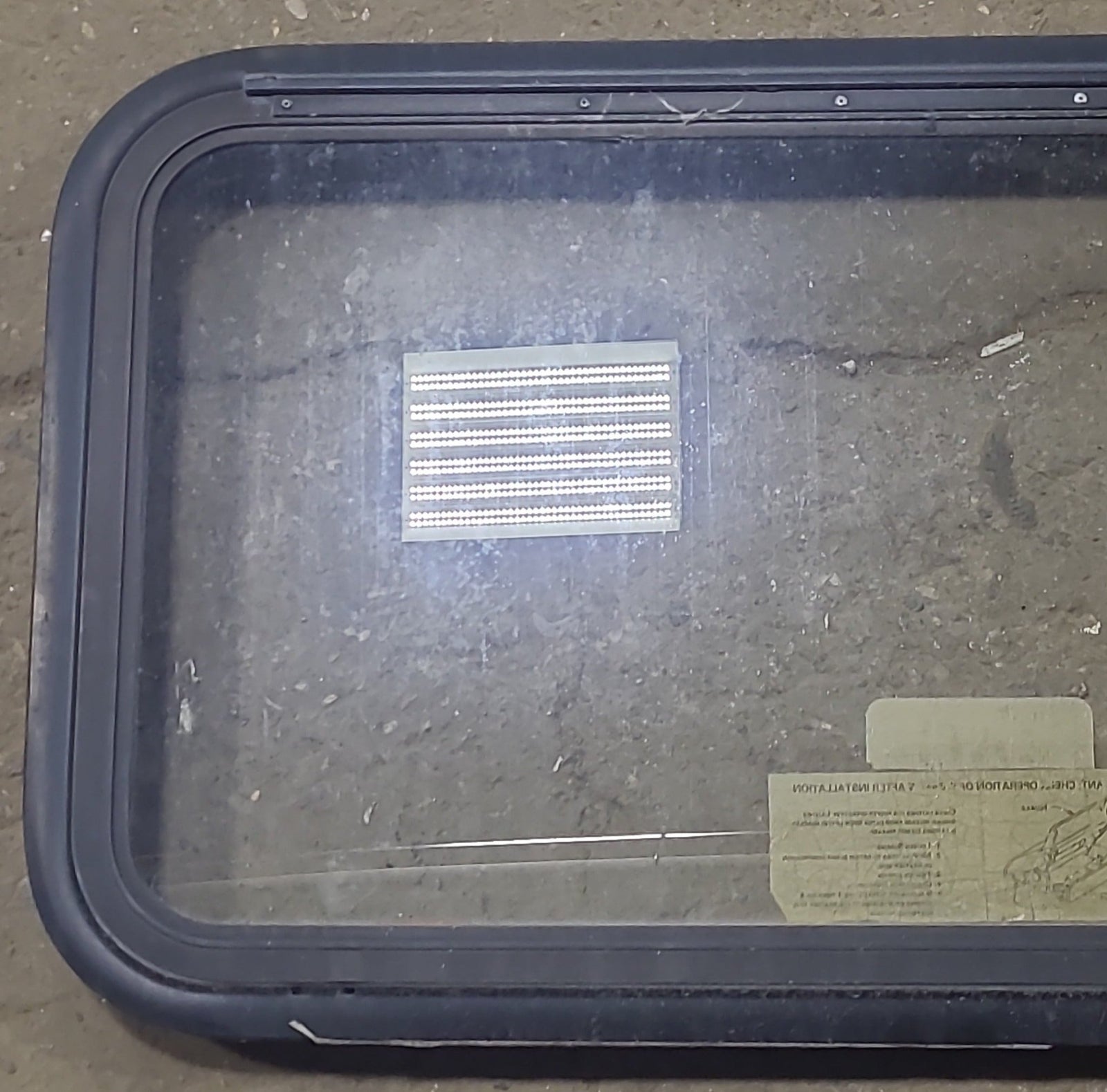 Used Black Radius Emergency Opening Window : 35 1/2