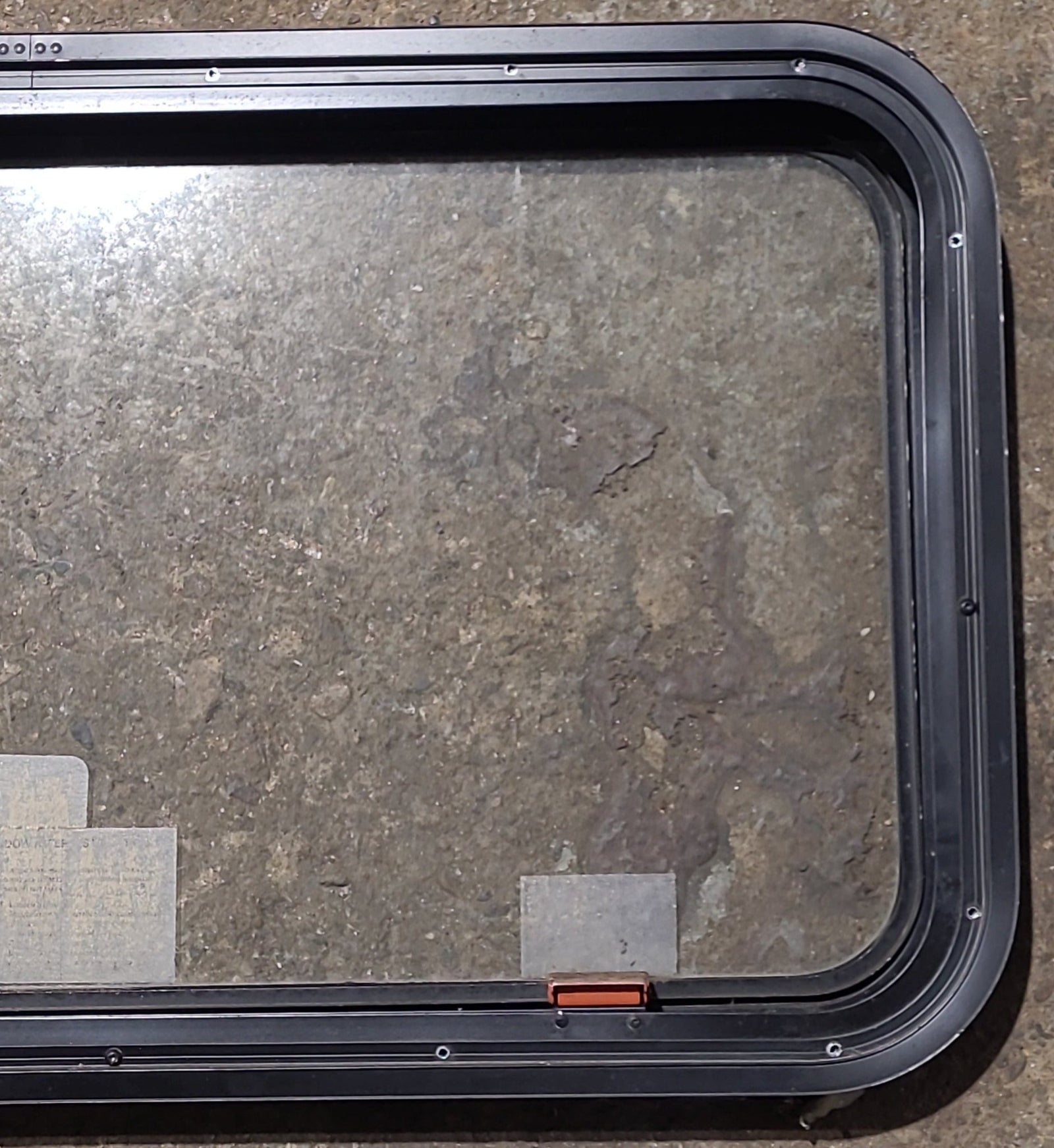 Used Black Radius Emergency Opening Window : 35 1/2