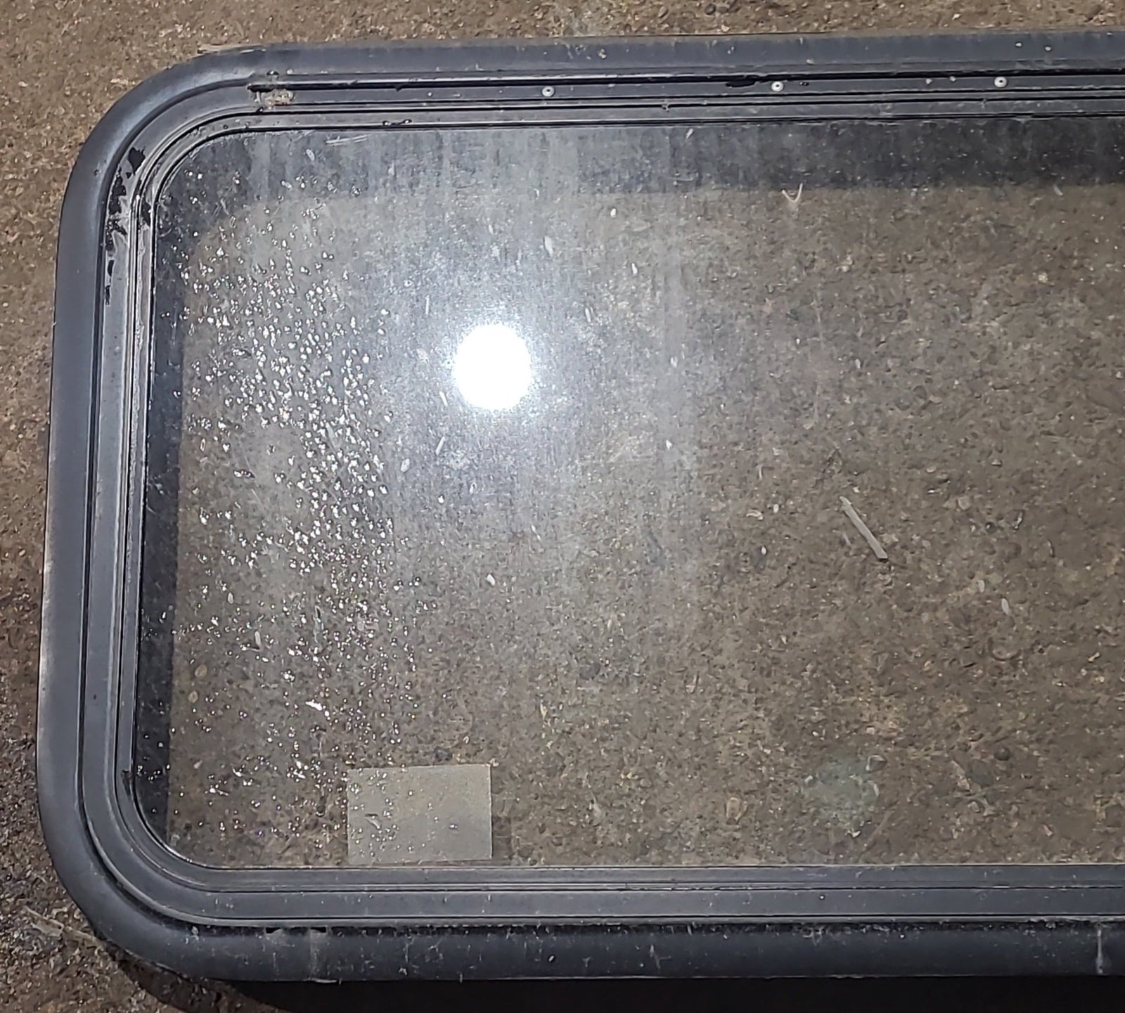 Used Black Radius Emergency Opening Window : 35 1/2