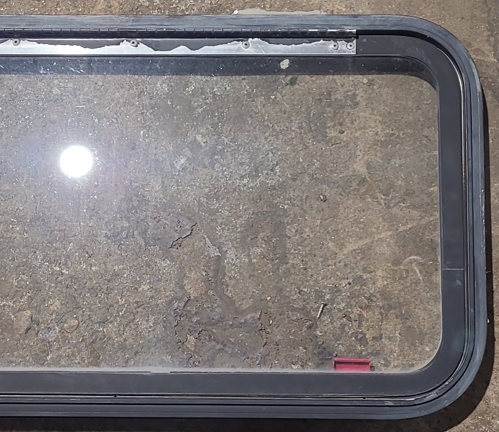 Used Black Radius Emergency Opening Window : 35 1/2