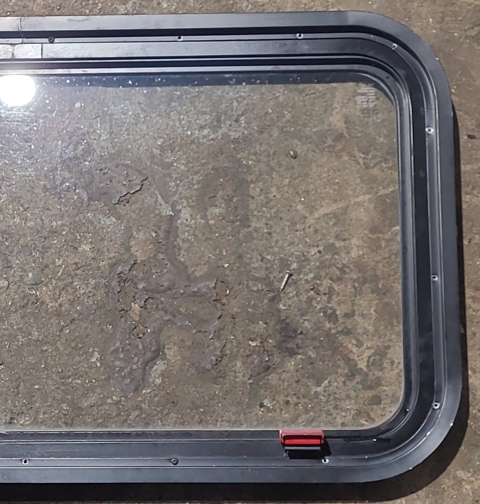 Used Black Radius Emergency Opening Window : 35 1/2