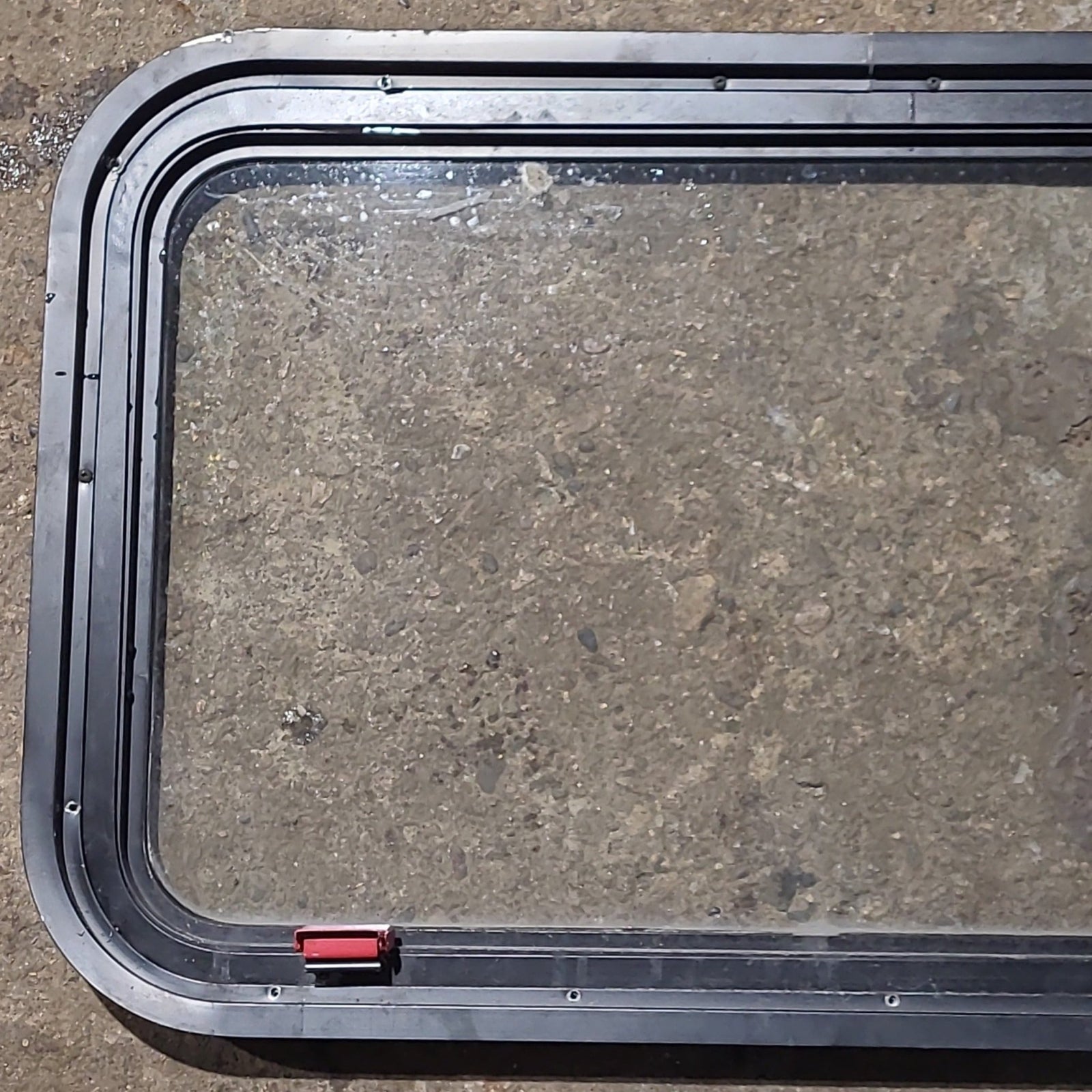 Used Black Radius Emergency Opening Window : 35 1/2