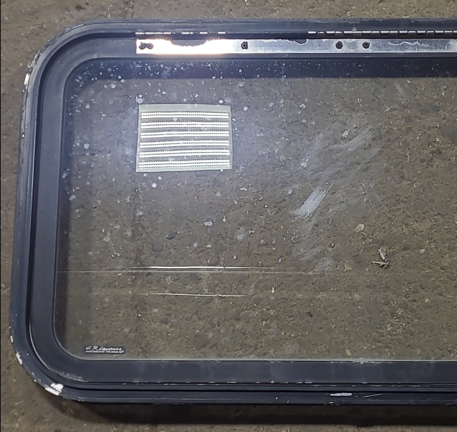 Used Black Radius Emergency Opening Window : 35 1/2