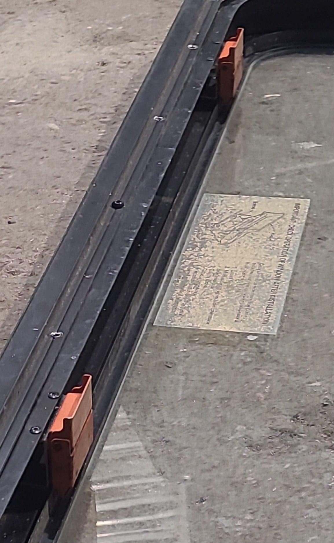 Used Black Radius Emergency Opening Window : 35 1/2