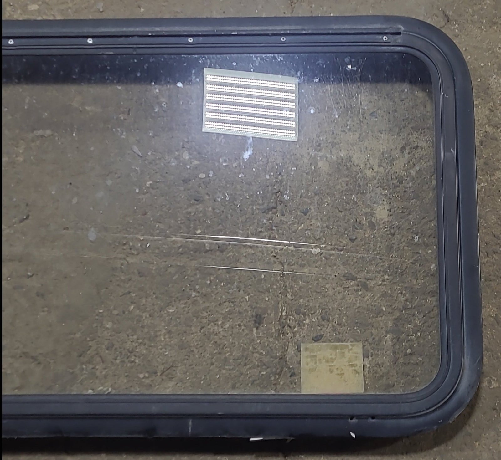 Used Black Radius Emergency Opening Window : 35 1/4