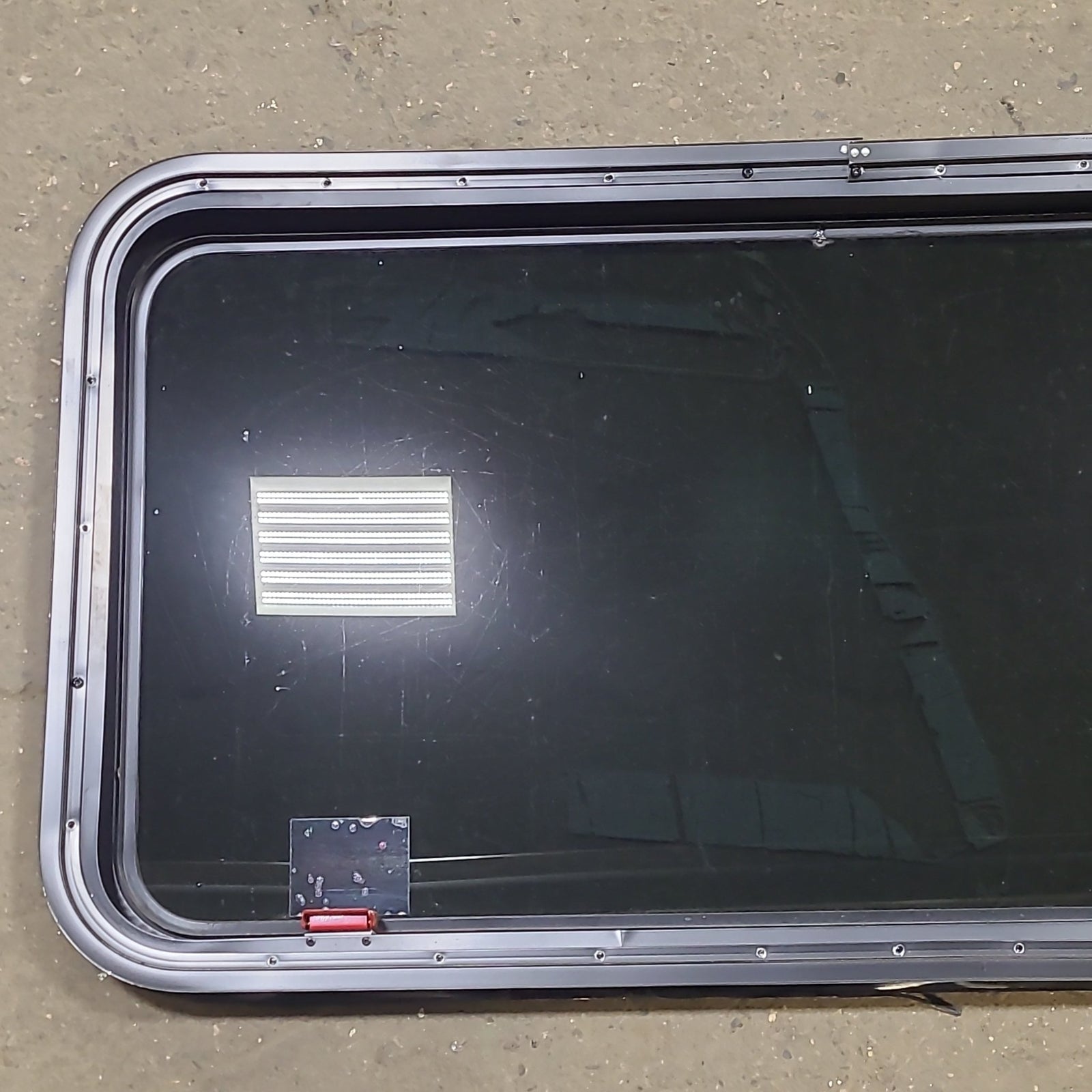 Used Black Radius Emergency Opening Window : 41 3/8