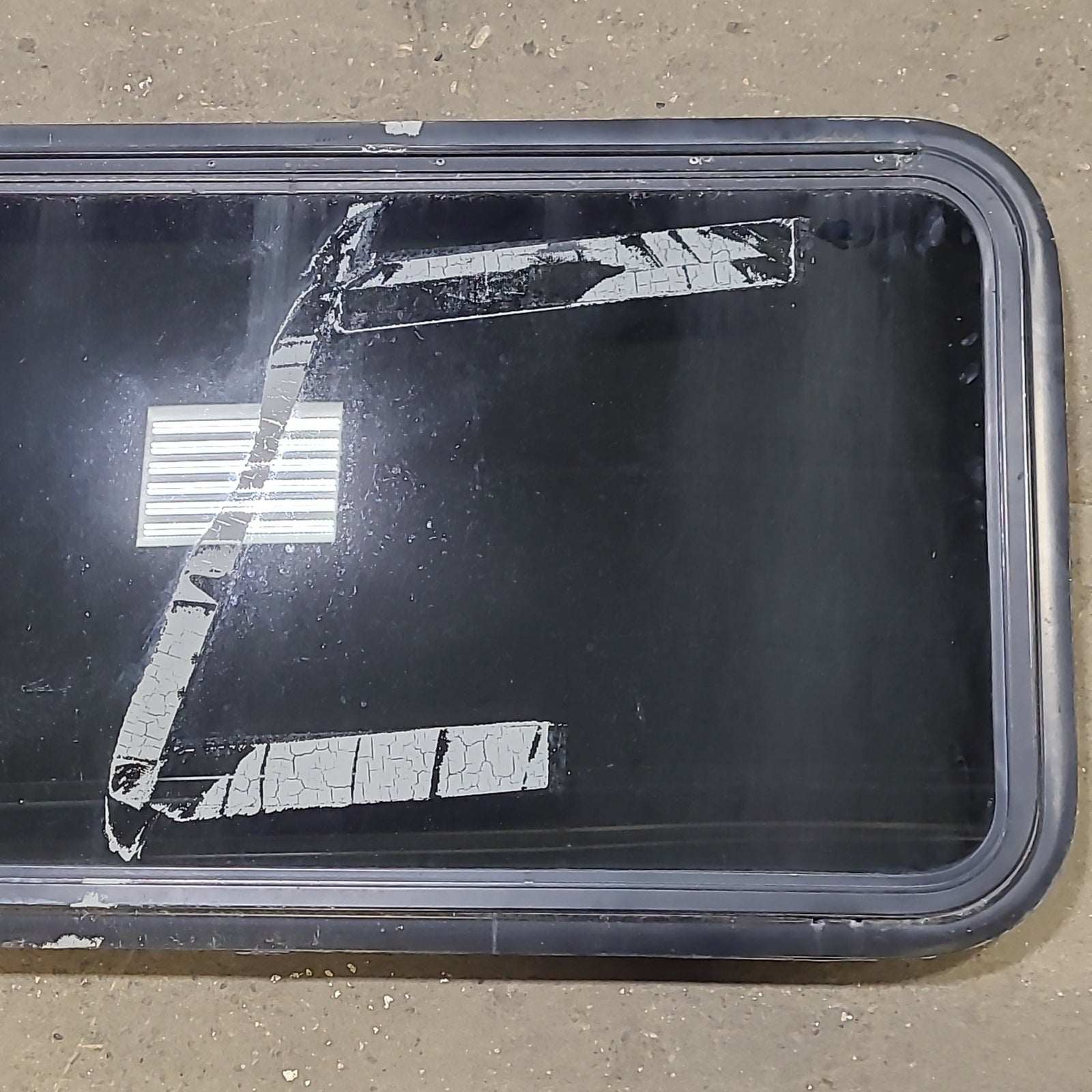 Used Black Radius Emergency Opening Window : 41 3/8