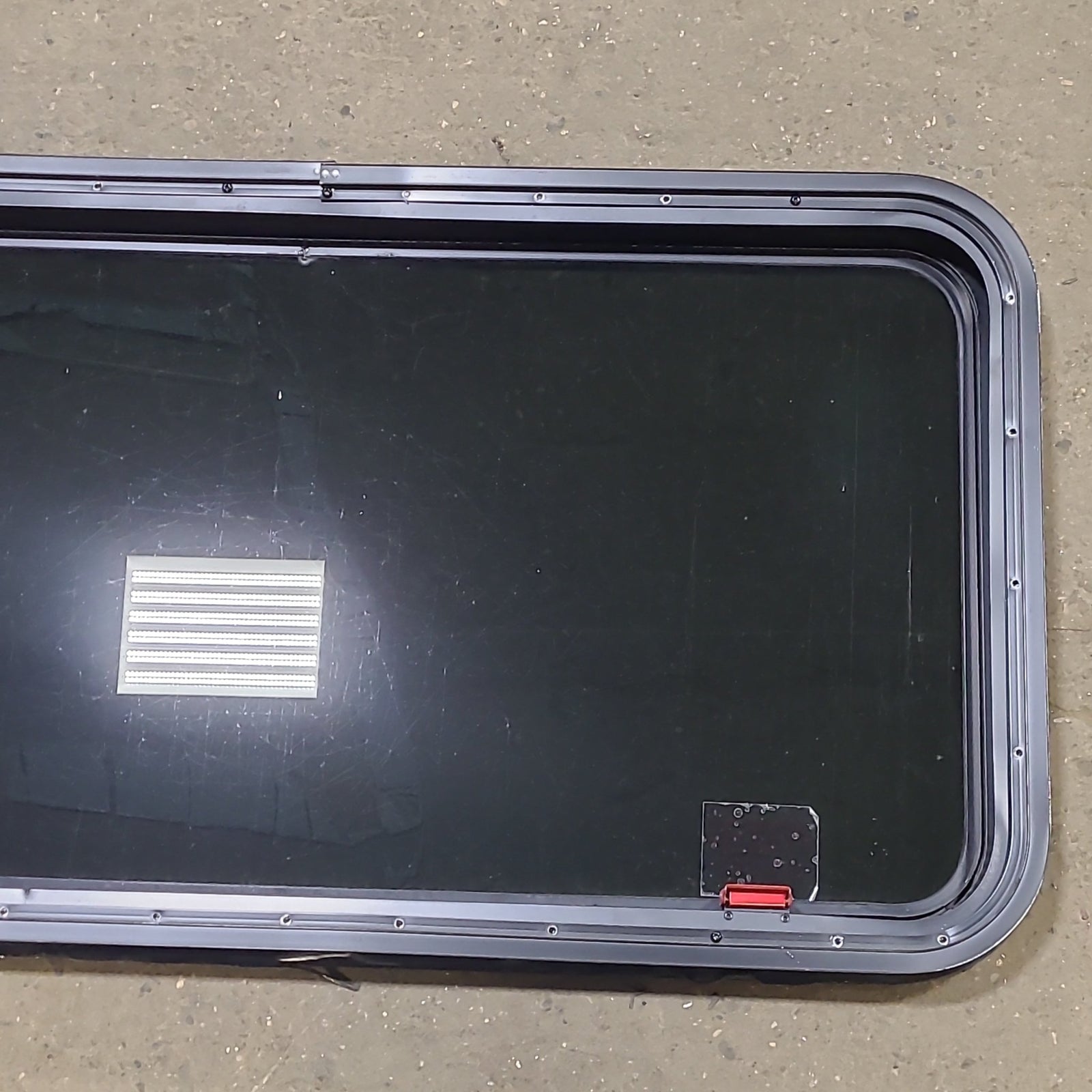 Used Black Radius Emergency Opening Window : 41 3/8