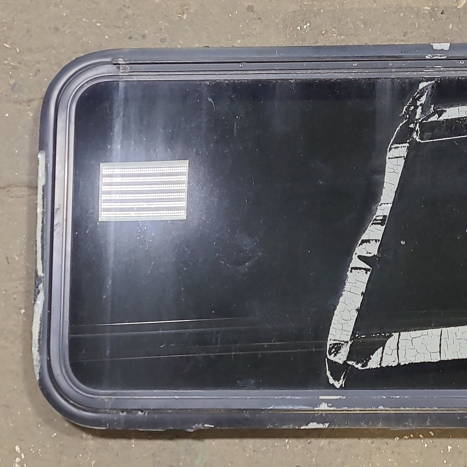 Used Black Radius Emergency Opening Window : 41 3/8