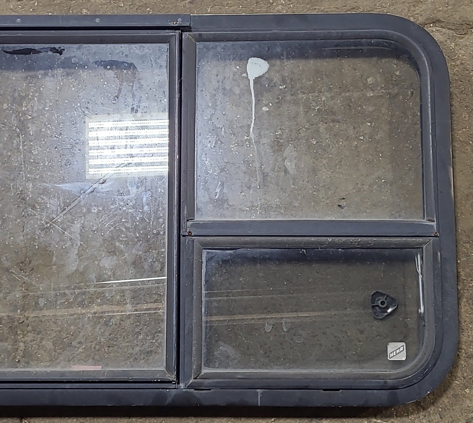 Used Black Radius Emergency Opening Window : 41 3/8