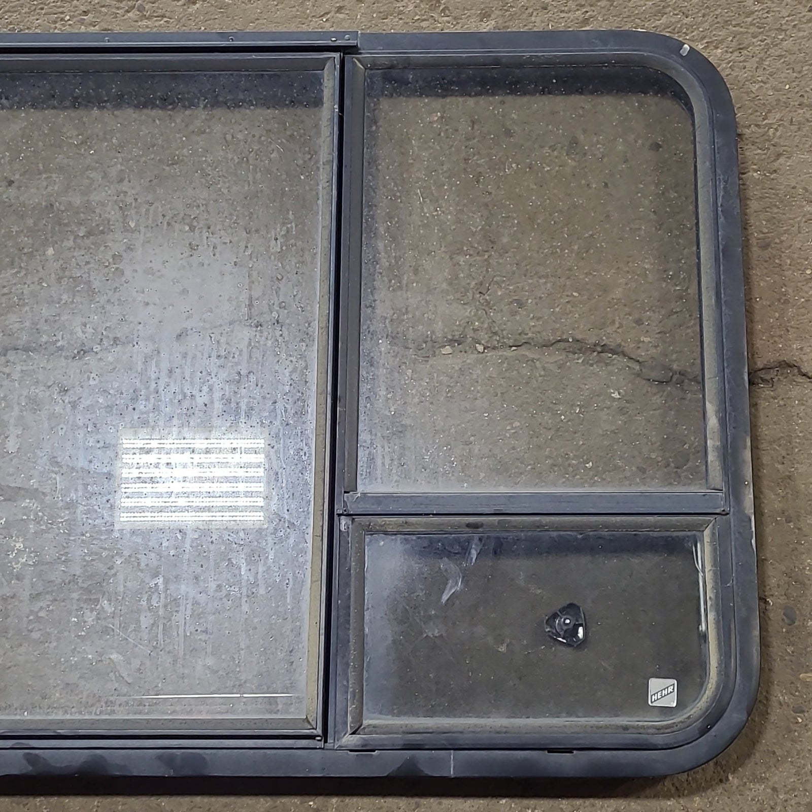 Used Black Radius Emergency Opening Window : 41 3/8