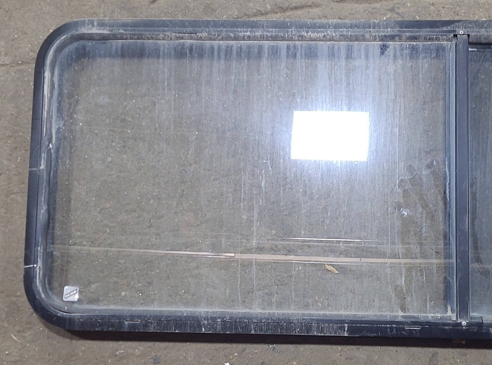 Used Black Radius Emergency Opening Window : 60 3/8