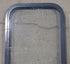 Used Black Radius Non Opening Window : 17 1/2" W x 31 3/4" H x 1 1/2" D - Young Farts RV Parts