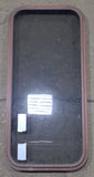 Used Black Radius Non Opening Window : 17 3/4