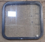 Used Black Radius Non Opening Window : 23 1/2