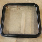 Used Black Radius Non-Opening Window : 23 5/8 X 21 7/8 X 2