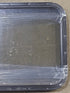 Used Black Radius Non Opening Window : 24 1/2" W x 23" H x 1 1/4" D - Young Farts RV Parts
