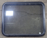 Used Black Radius Non Opening Window : 29 3/4