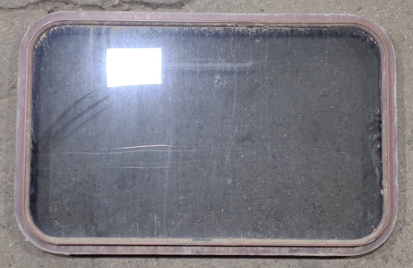 Used Black Radius Non Opening Window : 31 3/4