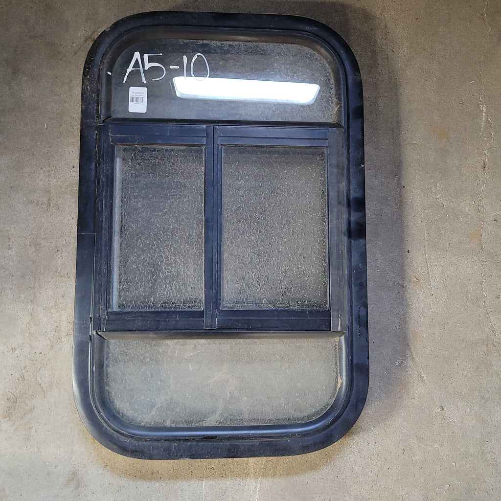 Used Black Radius Opening Window : 15 X 24 X 2" D - Young Farts RV Parts