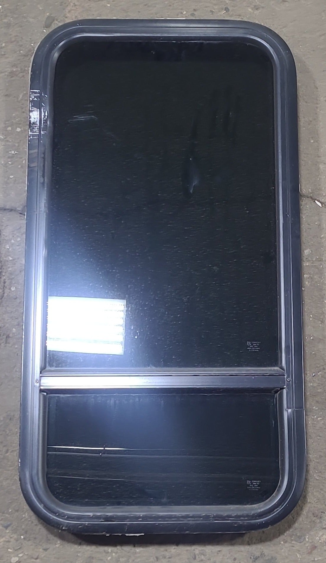 Used Black Radius Opening Window : 17 1/2