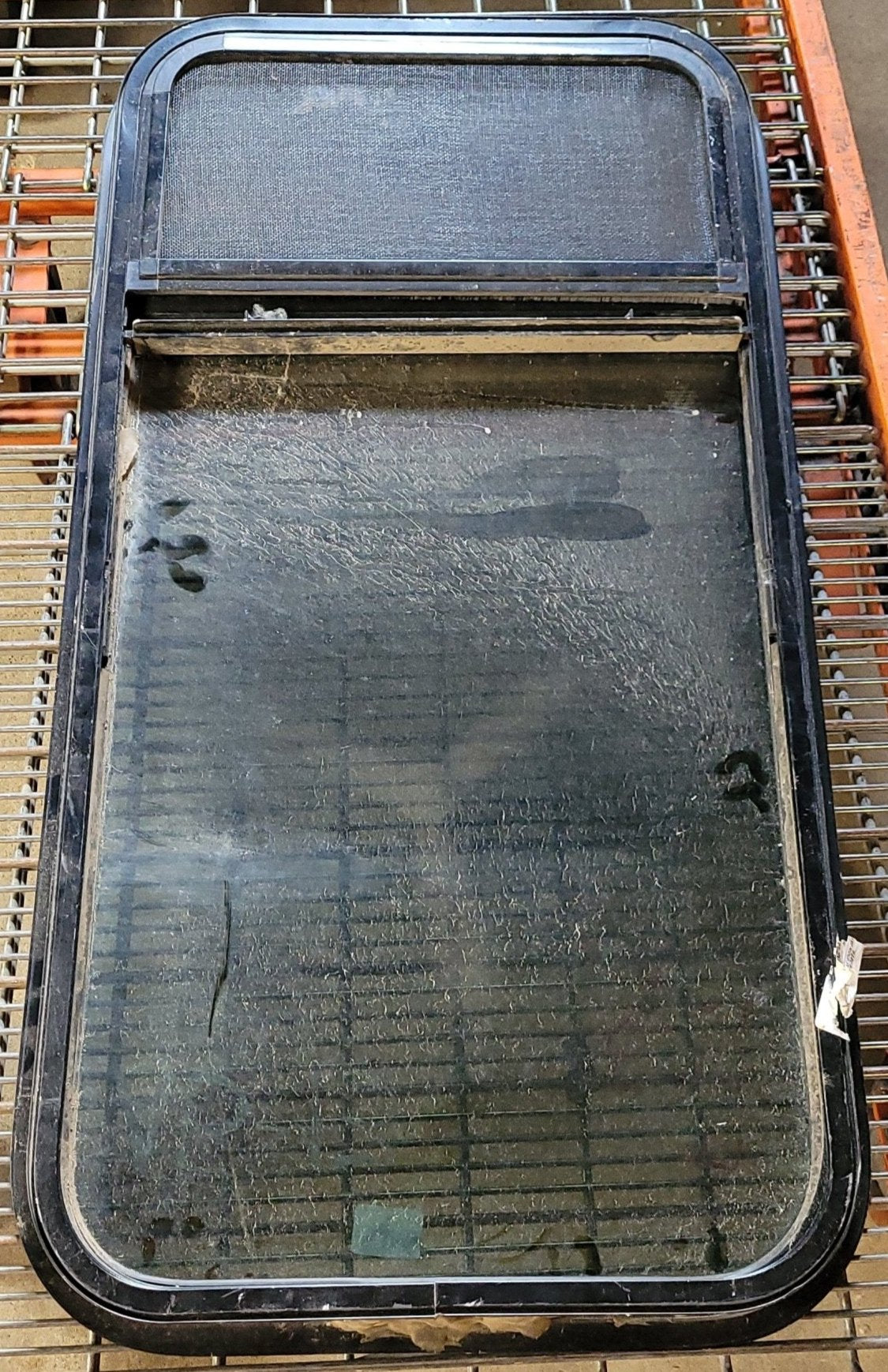 Used Black Radius Opening Window : 18 X 34 X 2