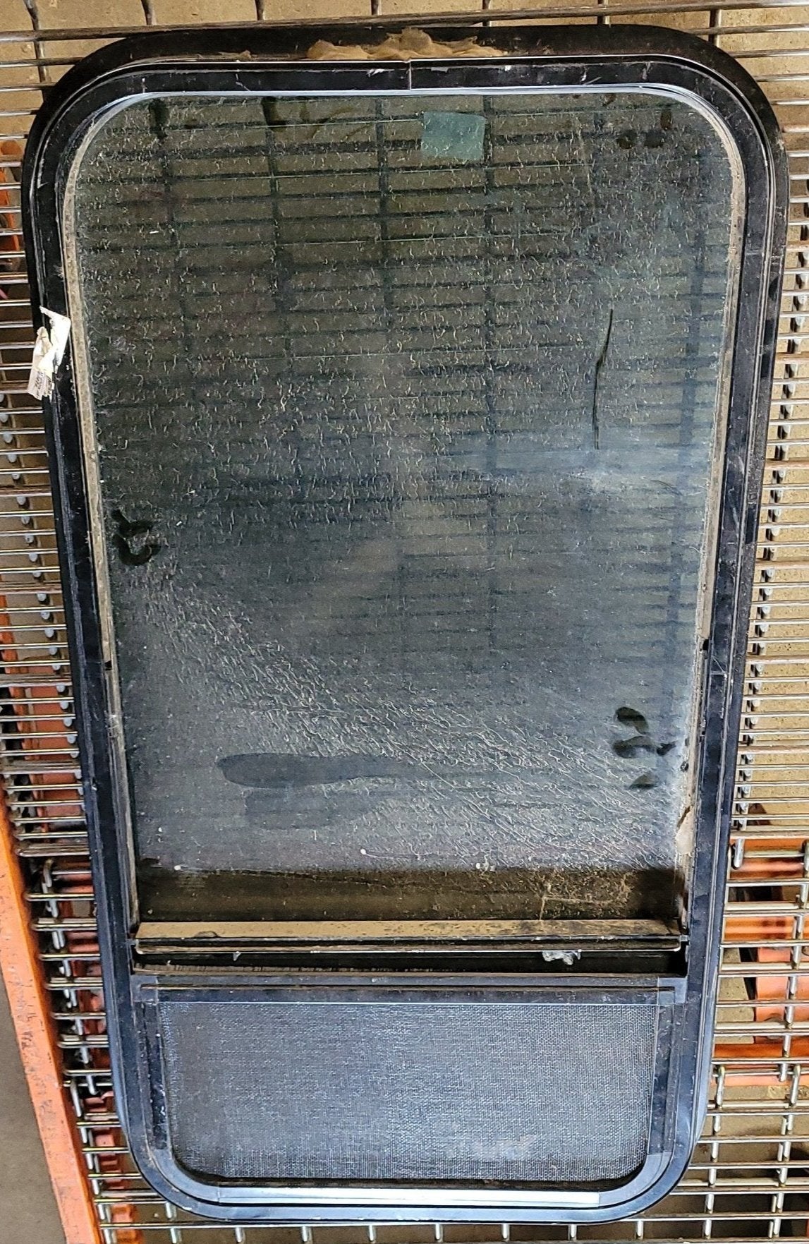 Used Black Radius Opening Window : 18 X 34 X 2