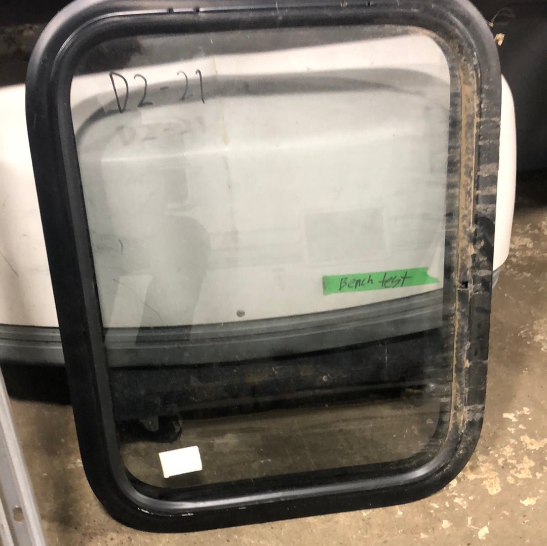 Used Black Radius Opening Window : 21 1/2 X 17 1/2 X 2