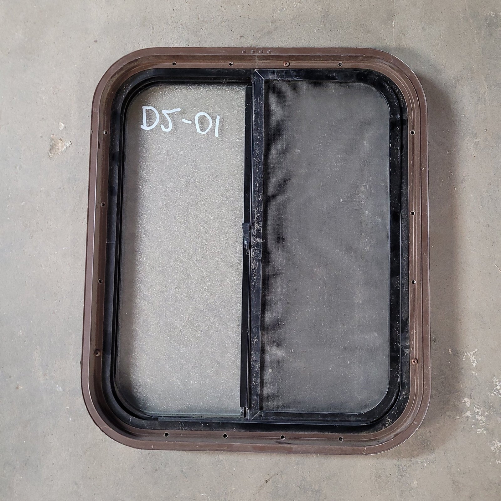Used Black Radius Opening Window : 21 1/2 X 18 X 2