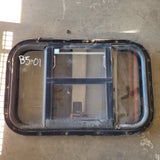 Used Black Radius Opening Window : 21 3/4 X 14 3/4 X 2